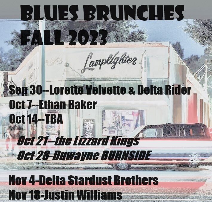 Blues Brunch Schedule Fall 2023